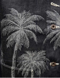 Kapital giacca-camicia in denim con palme ricamate camicie uomo acquista online