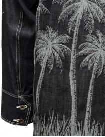 Kapital denim shirt-jacket with embroidered palm trees buy online price