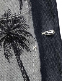 Kapital denim shirt-jacket with embroidered palm trees buy online price
