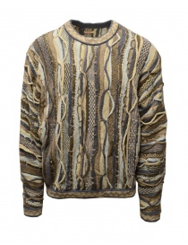 Maglieria uomo online: Kapital maglia Gaudy in cotone beige e blu