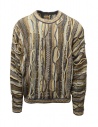 Kapital Gaudy sweater in beige and blue cotton buy online K2203KN040 NAVY