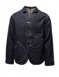 Giubbini uomo online: Kapital giacca multitasche in denim blu scuro