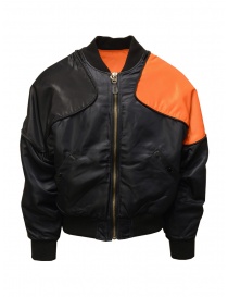 Kapital bomber-cuscino primaverile nero e arancione online