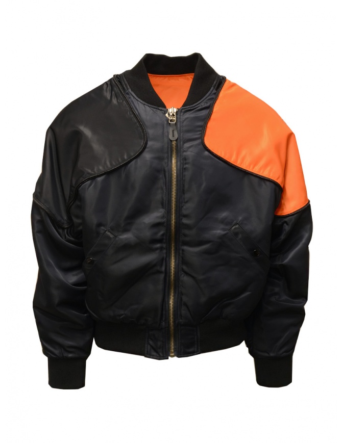 Kapital bomber-cuscino primaverile nero e arancione K2203LJ003 BLACK giubbini uomo online shopping