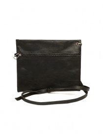 Deepti clutch piatta in pelle di cavallo nera LB-155 EMUF COL.80 ordine online