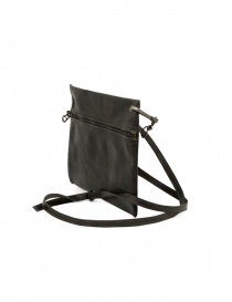Deepti flat clutch in black horse leather price