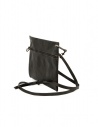 Deepti flat clutch in black horse leather LB-155 EMUF COL.80 price