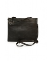 Deepti clutch piatta in pelle di cavallo nerashop online borse