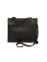 Deepti flat clutch in black horse leather shop online bags