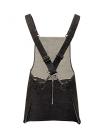 Deepti dark blue denim vest with suspenders price