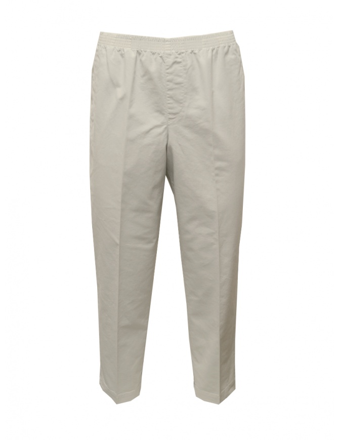 Cellar Door Alfred pantaloni bianchi con elastico in vita ALFRED NF457 91 LUNAR ROCK pantaloni uomo online shopping