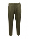 Cellar Door Eric olive green trousers with pleats buy online ERIC NQ050 78 OLIVE NIGHTS