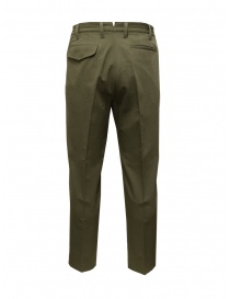 Cellar Door Eric olive green trousers with pleats price