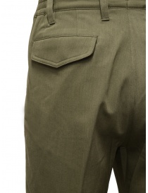 Cellar Door Eric olive green trousers with pleats buy online