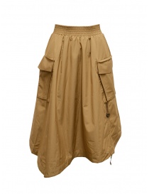 Cellar Door Emy biscuit-colored flared skirt EMY HC023 07 BISCOTTO