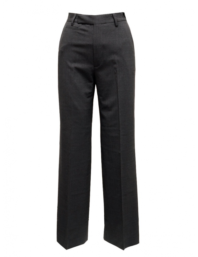 Cellar Door Jona grey palazzo trousers with crease JONA LW348 97 ANTRACITE womens trousers online shopping