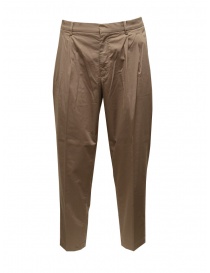 Cellar Door Ron trousers in dove brown cotton RON LF308 069 TORTORA