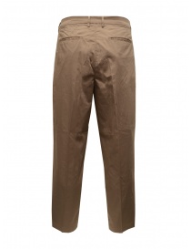 Cellar Door Ron trousers in dove brown cotton buy online