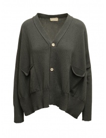 Womens cardigans online: Ma'ry'ya grey cotton cardigan
