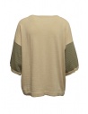 Ma'ry'ya beige cotton sweater with striped sleeves shop online women s knitwear