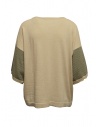 Ma'ry'ya maglia in cotone beige con maniche a righeshop online maglieria donna