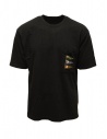 Kapital T-shirt nera con bandiere applicate acquista online EK-1224 BLK
