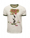 Kapital T-shirt bianca con stampa pop verde e rosa acquista online K2203SC055 WHITE