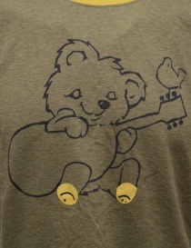 Kapital T-shirt khaki con orsetto chitarrista acquista online
