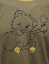 Kapital khaki t-shirt with guitarist bear shop online mens t shirts