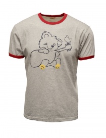 Kapital grey T-shirt with guitarist bear online