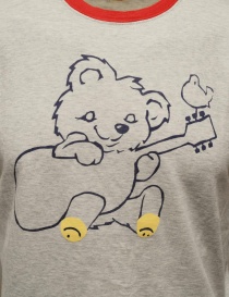 Kapital T-shirt grigia con orsetto chitarrista prezzo