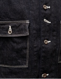 Kapital giacca in denim indaco EK-1387 giubbini uomo prezzo