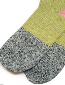 Kapital pistachio green and blue color block socks price