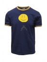 Kapital T-shirt blu con Smile e motivo stilizzato della pioggia acquista online K2204SC101 IDG