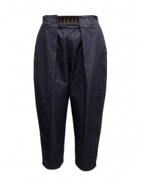Womens trousers online: Kapital Easy Beach Go dark blue cropped jeans
