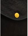Kapital borsa a tracolla in tela nera con bottone smileyshop online borse