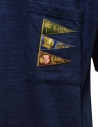 Kapital IDG Tengu Pennant T-shirt blu 4 bandiere EK-1226 IDG prezzo