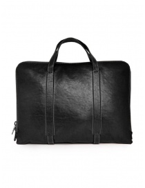 Il Bisonte black leather tablet holder briefcase bags buy online