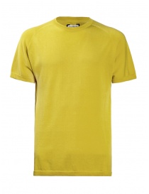 Monobi Icy Lime yellow cotton knit T-shirt 11199502 F 31025 BLAZING YELLOW