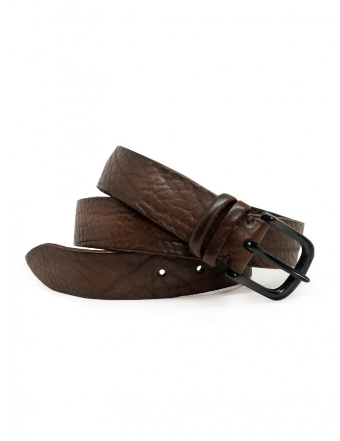 Post & Co. cintura in pelle color testa di moro PR53 TAP TESTA DI MORO cinture online shopping