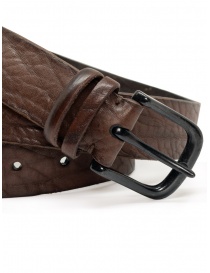 Post & Co. dark brown leather belt buy online