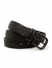 Post & Co. black leather belt PR53 TAP NERO