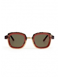 Glasses online: Kuboraum Z8 Red red and gold sunglasses