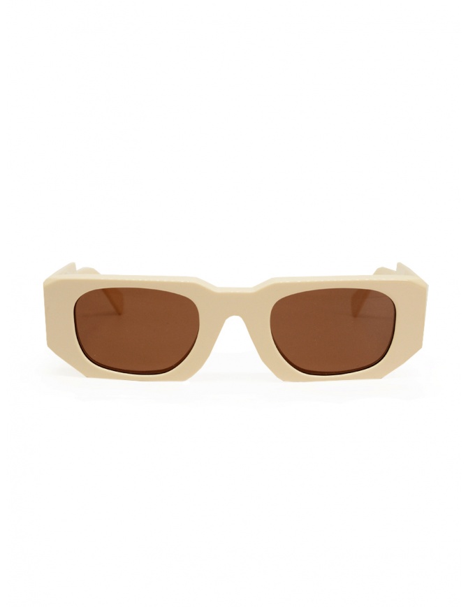 Kuboraum U8 occhiali da sole bianco avorio U8 49-25 IY R.brown occhiali online shopping