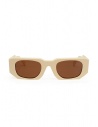 Kuboraum U8 occhiali da sole bianco avorio acquista online U8 49-25 IY R.brown