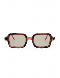 Kuboraum P2 occhiali rettangolari tartarugati rosa e blu P2 50-22 HX grey1*