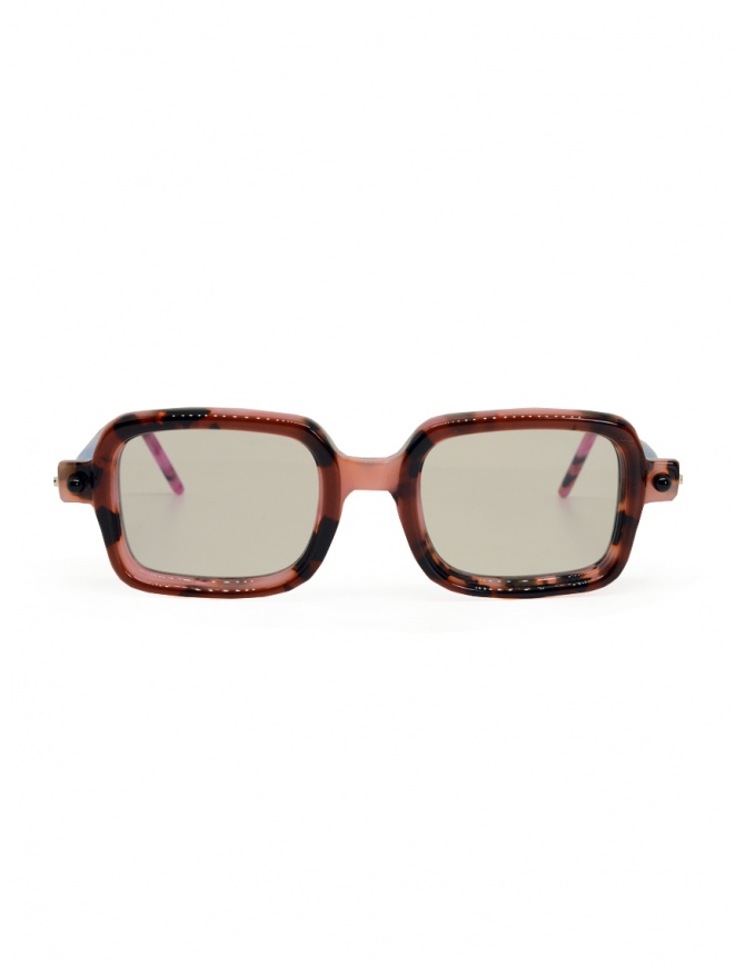 Kuboraum P2 pink and blue tortoiseshell rectangular sunglasses P2 50-22 HX grey1* glasses online shopping