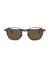Kuboraum H71 sunglasses in black metal with flashgold lenses buy online H71 48-20 BM Fgold