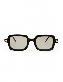 Glasses online: Kuboraum P2 opaque black and brown rectangular glasses
