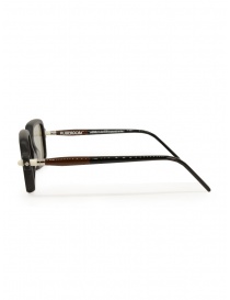Kuboraum P2 opaque black and brown rectangular glasses price
